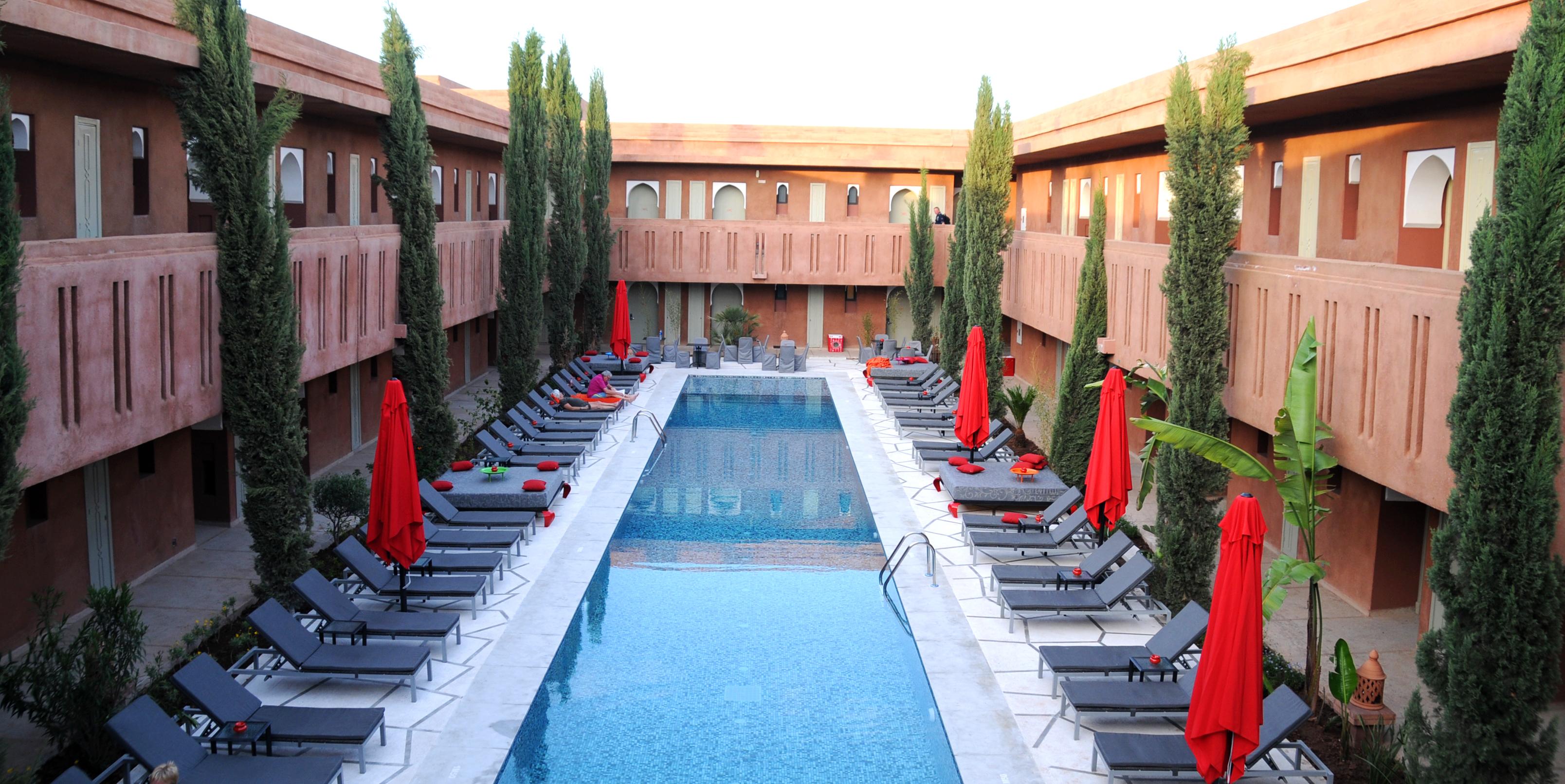 Kenzi Club Agdal Medina - All Inclusive Lahebichate Bagian luar foto The swimming pool at the hotel
